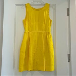 J. Crew Basket Weave Dress in Yellow.